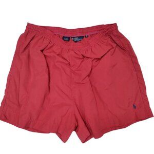 Polo By Ralph Lauren Men's Summer Swim Preppy Drawstring  Swim Trunks Medium